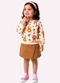 Kyly - Conjunto Infantil Menina Ursinhos Bege - variação: Bege