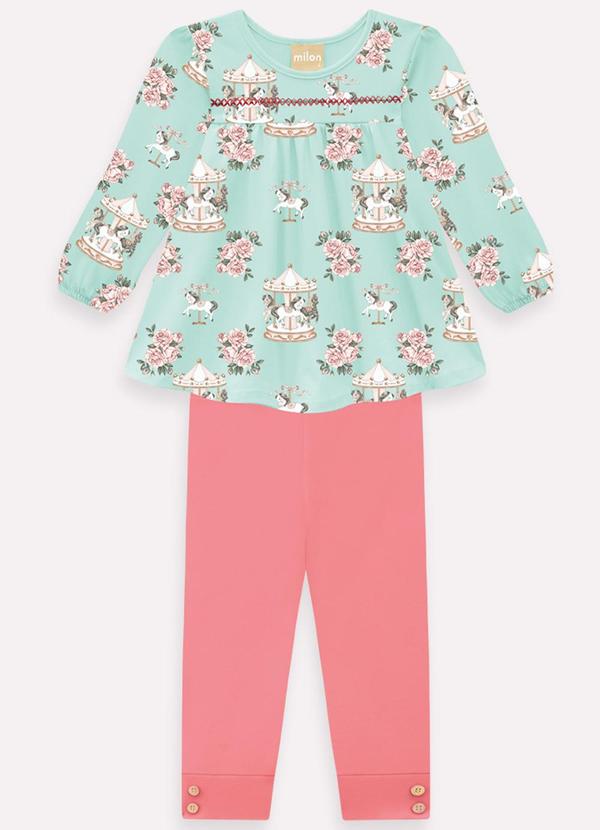 Milon - Conjunto Infantil Menina Verde
