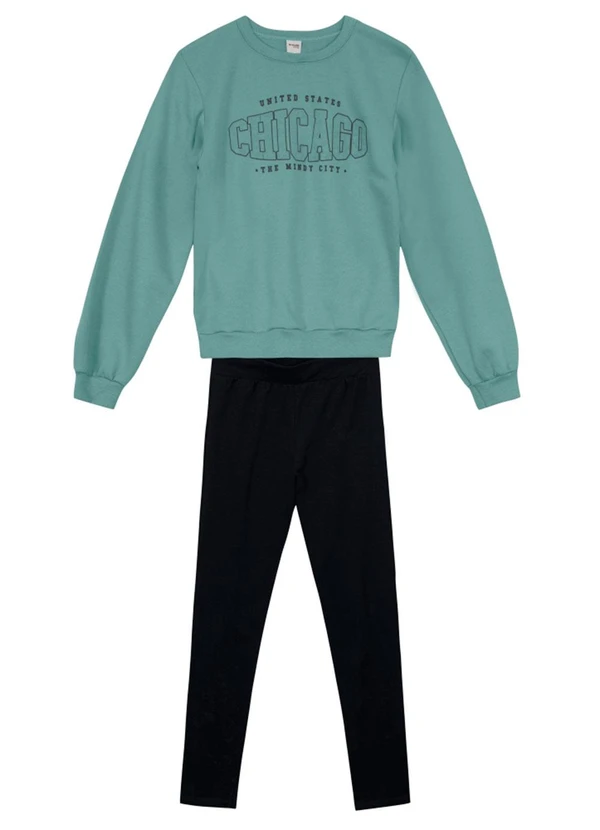 Brandili - Conjunto Infantil Menina Verde 2