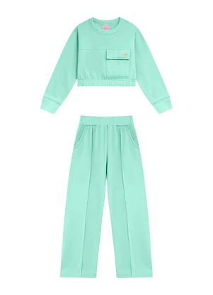 Duduka - Conjunto Infantil Menina Verde - DUDUKA