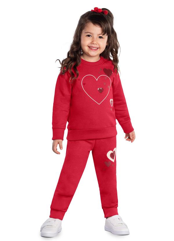Kyly - Conjunto Infantil Menina Vermelho