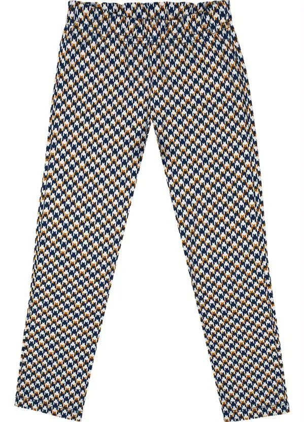 Brandili Mundi - Conjunto Infantil Menina Xadrez Azul 4