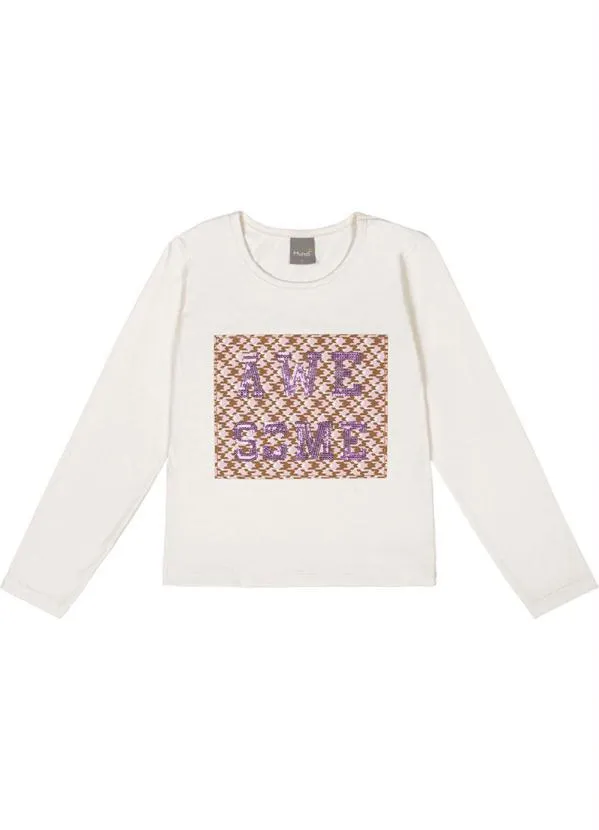 Brandili Mundi - Conjunto Infantil Menina Xadrez Bege 2