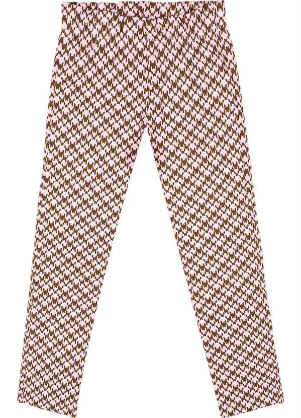 Brandili Mundi - Conjunto Infantil Menina Xadrez Bege 3