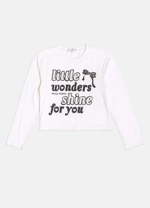 Momi - Conjunto Infantil Menina Xadrez com Lettering - MOMI