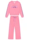 Duduka - Conjunto Infantil Moletom Rosa  - variação: Rosa