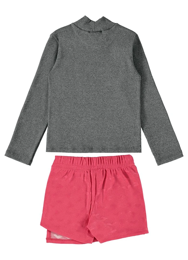 Guloseima - Conjunto Infantil para Menina Cinza 2