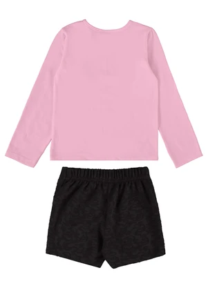 Guloseima - Conjunto Infantil para Menina com Rosa - GULOSEIMA