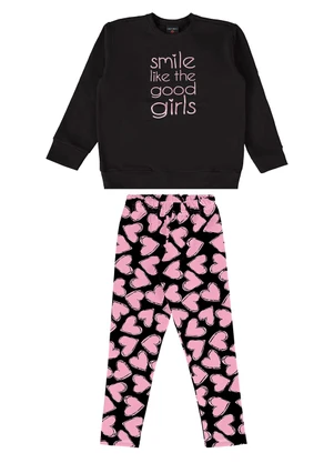 Guloseima - Conjunto Infantil para Menina Preto - GULOSEIMA