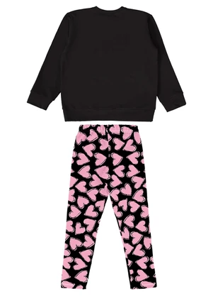Guloseima - Conjunto Infantil para Menina Preto - GULOSEIMA