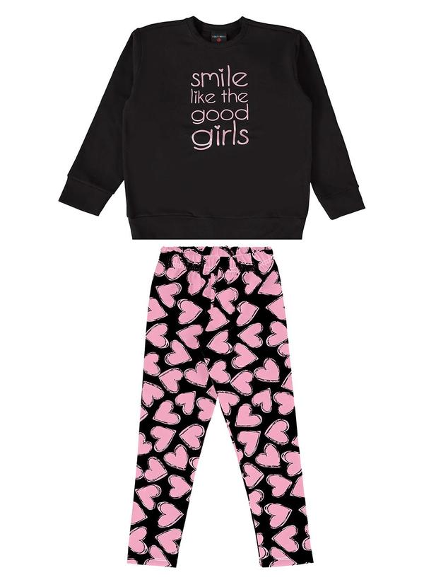 Guloseima - Conjunto Infantil para Menina Preto