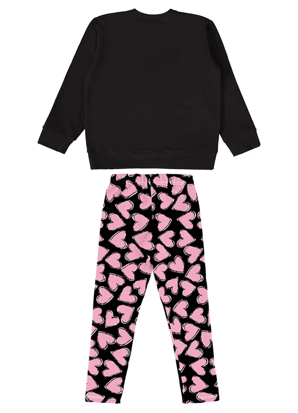 Guloseima - Conjunto Infantil para Menina Preto 2