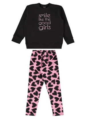 Guloseima - Conjunto Infantil para Menina Preto - GULOSEIMA