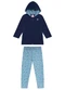 Duduka - Conjunto Infantil Parka Capuz Rosa - variação: Azul