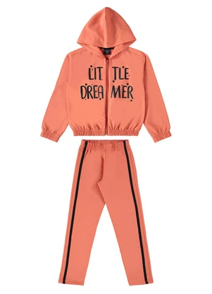 Guloseima - Conjunto Infantil Peluciado Laranja - GULOSEIMA