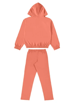 Guloseima - Conjunto Infantil Peluciado Laranja - GULOSEIMA
