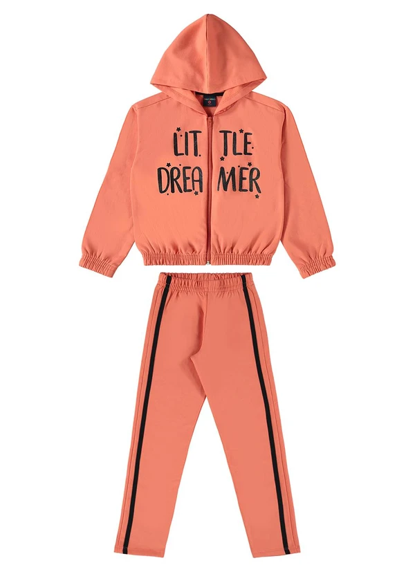Guloseima - Conjunto Infantil Peluciado Laranja