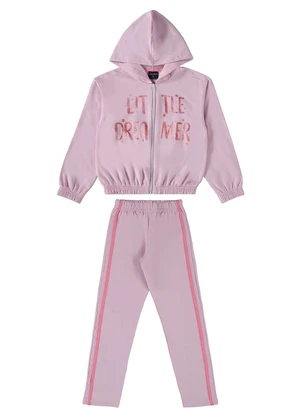 Guloseima - Conjunto Infantil Peluciado Rosa - GULOSEIMA