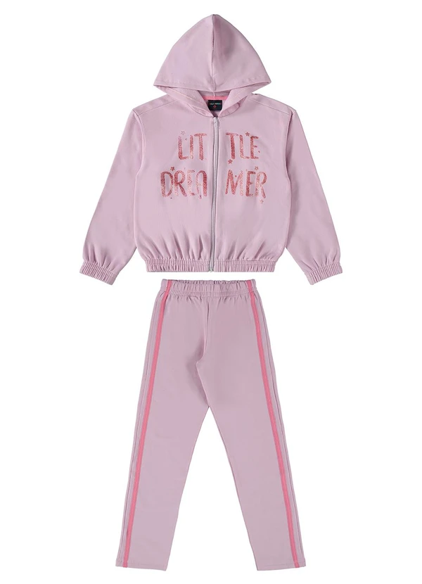 Guloseima - Conjunto Infantil Peluciado Rosa