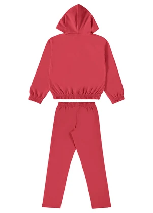 Guloseima - Conjunto Infantil Peluciado Vermelho - GULOSEIMA