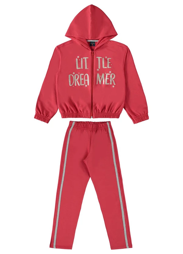 Guloseima - Conjunto Infantil Peluciado Vermelho