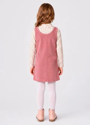 Torra - Conjunto Infantil Salopete Cotele Rosa - TORRA