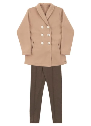 Soft Bonni - Conjunto Infantil Soft e Jacquard Bege - SOFT BONNI