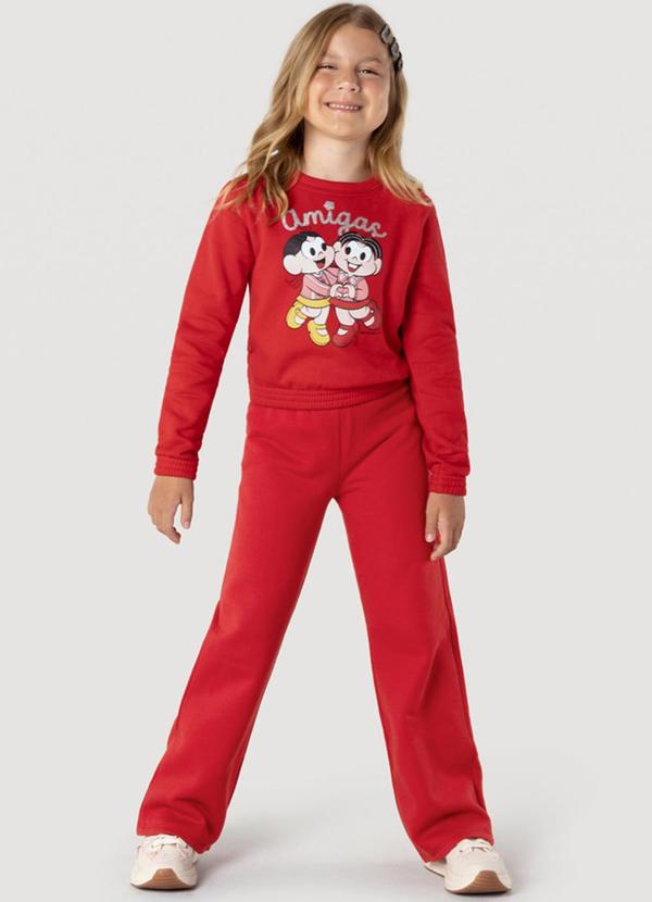 Brandili - Conjunto Infantil Turma da Mônica Vermelho