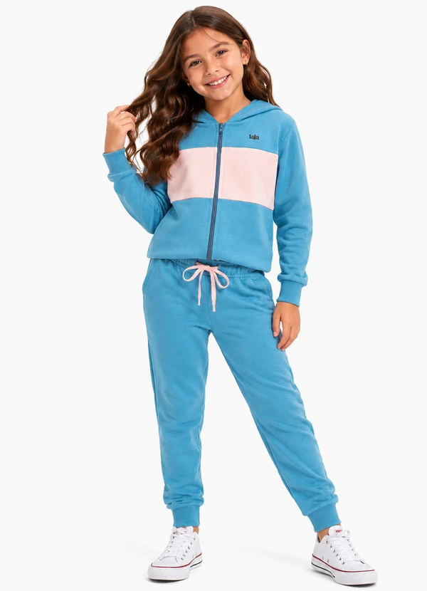 Rosa Azul - Conjunto Inverno Menina Iaia Azul Cobalto
