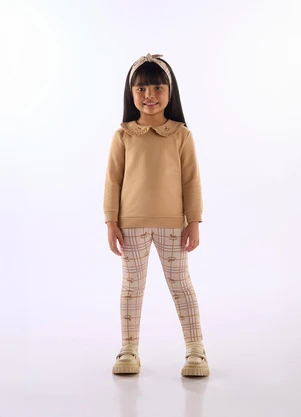 Up Baby - Conjunto Inverno Moletom Bege - UP BABY