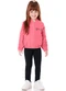 Marlan - Conjunto Jaqueta Boucle e Legging Rosa - variação: Rosa