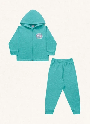 Fakini Kids - Conjunto Jaqueta C/Capuz e Calça Azul - FAKINI KIDS