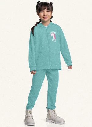 Fakini Kids - Conjunto Jaqueta C/Capuz e Calça Azul - FAKINI KIDS