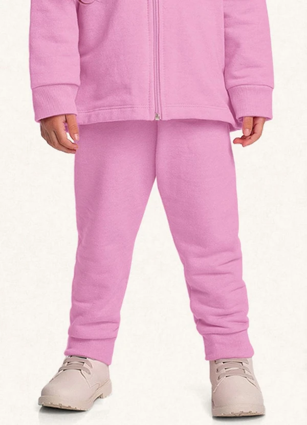 Fakini Kids - Conjunto Jaqueta C/Capuz e Calça Rosa 3