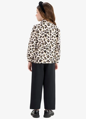 Rovi Kids - Conjunto Jaqueta Capuz e Legging Bege - ROVI KIDS