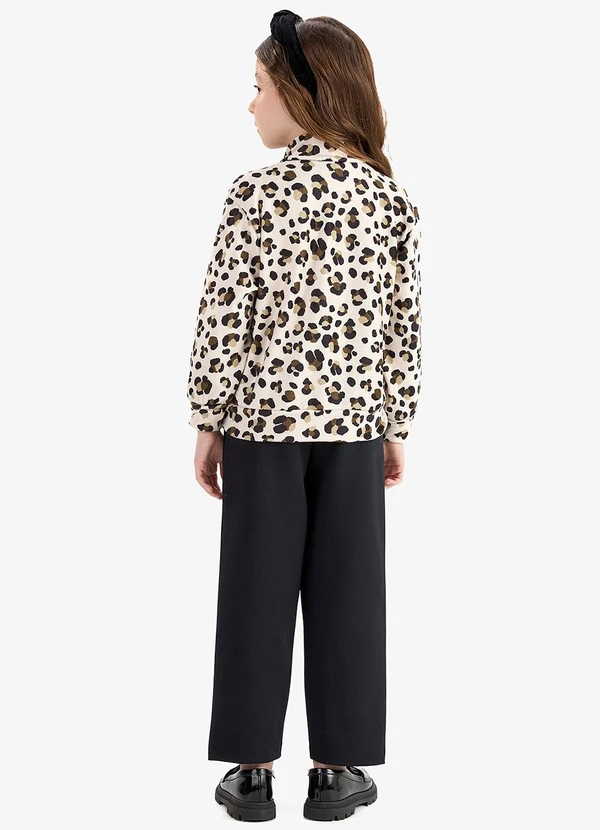 Rovi Kids - Conjunto Jaqueta Capuz e Legging Bege 2