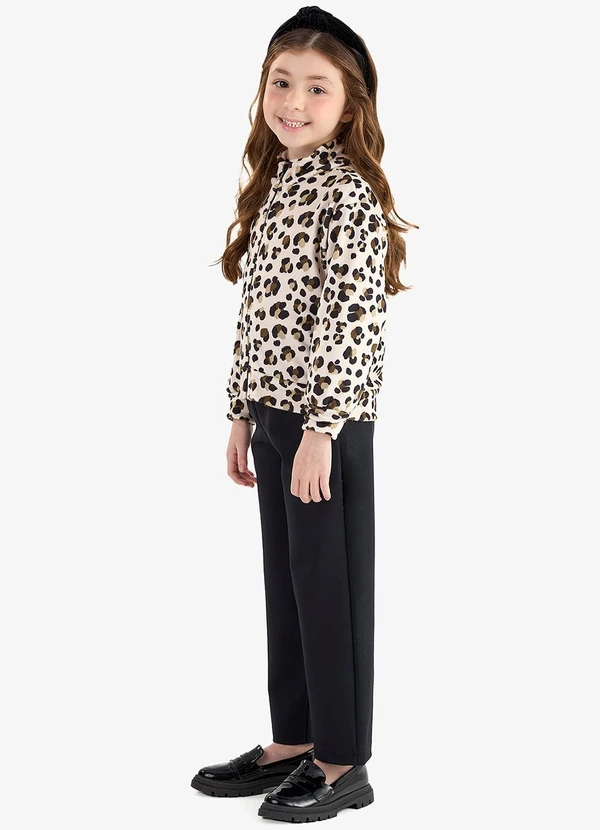 Rovi Kids - Conjunto Jaqueta Capuz e Legging Bege 3