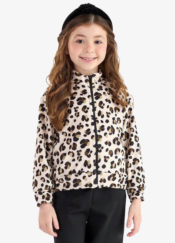 Rovi Kids - Conjunto Jaqueta Capuz e Legging Bege 4