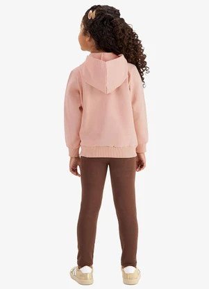 Rovi Kids - Conjunto Jaqueta Capuz e Legging Rosa - ROVI KIDS