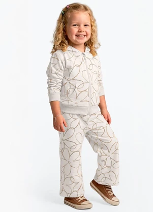 Rovi Kids - Conjunto Jaqueta com Calça Feminino Bege - ROVI KIDS