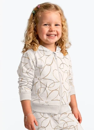 Rovi Kids - Conjunto Jaqueta com Calça Feminino Bege - ROVI KIDS