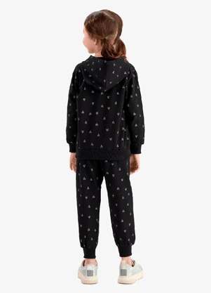 Rovi Kids - Conjunto Jaqueta com Calça Molecotton Preto - ROVI KIDS