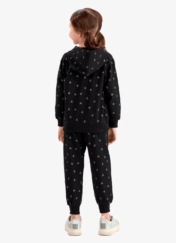 Rovi Kids - Conjunto Jaqueta com Calça Molecotton Preto 2