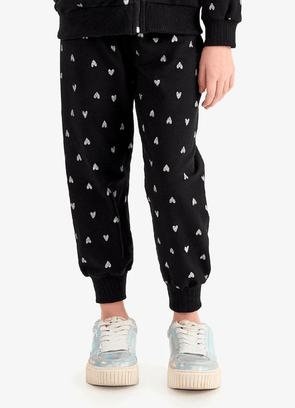 Rovi Kids - Conjunto Jaqueta com Calça Molecotton Preto 4