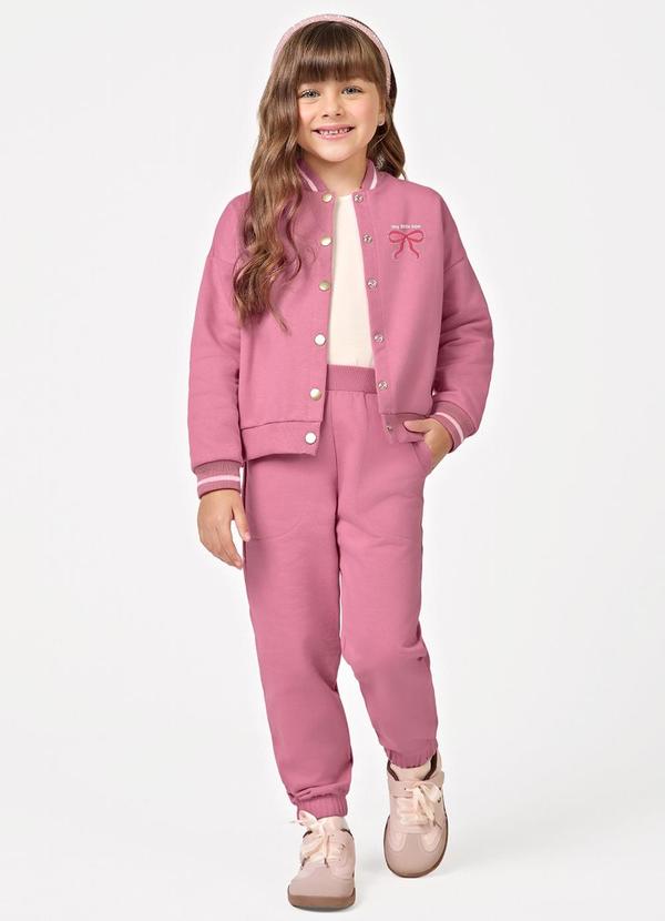 Trick Nick - Conjunto Jaqueta com Calça Rosa