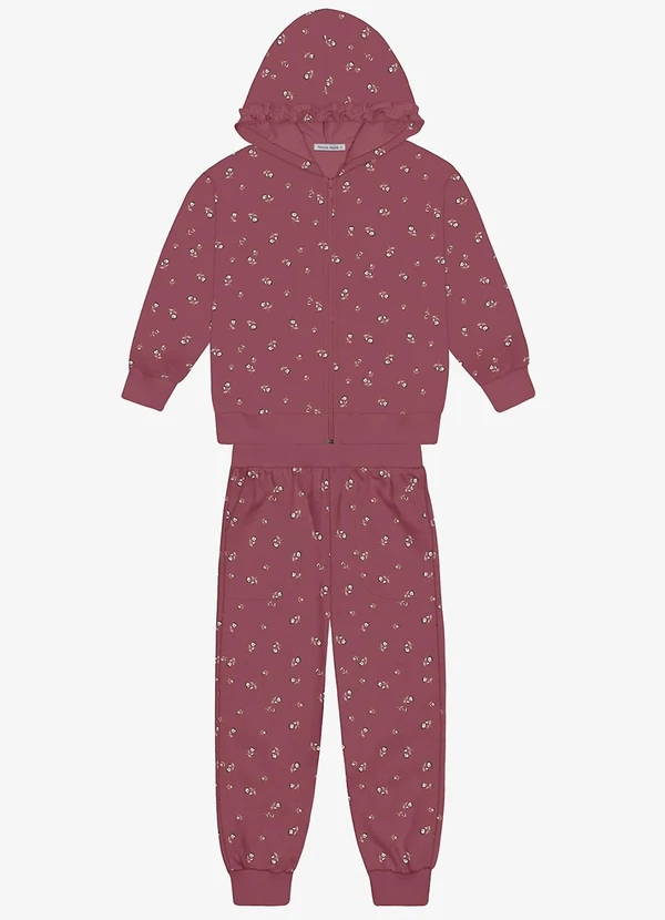 Trick Nick - Conjunto Jaqueta com Calça Vermelho