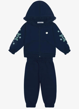 Trick Nick - Conjunto Jaqueta com Capuz e Calca Azul - TRICK NICK