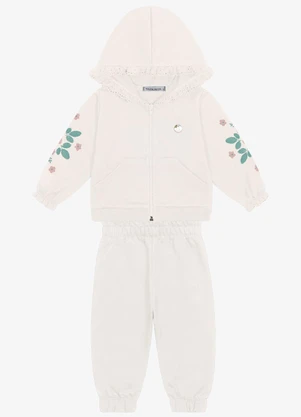 Trick Nick - Conjunto Jaqueta com Capuz e Calca Bege - TRICK NICK