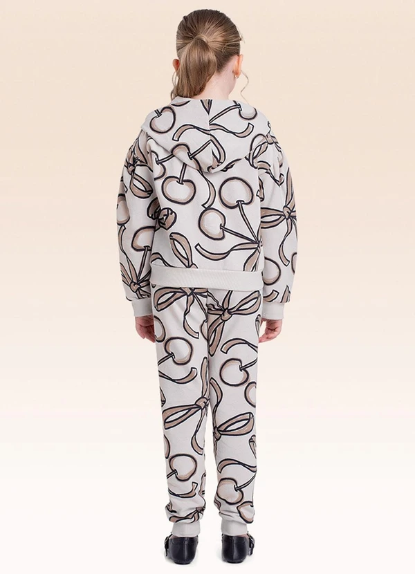 Fakini Kids - Conjunto Jaqueta com Capuz e Calça Marrom 2