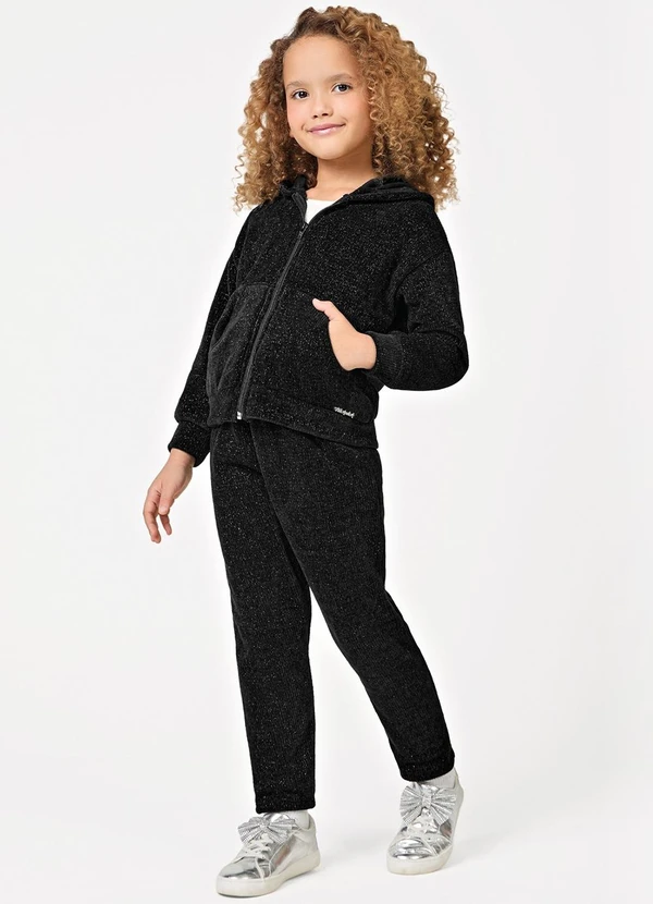 Trick Nick - Conjunto Jaqueta com Capuz e CalçaPreto 3